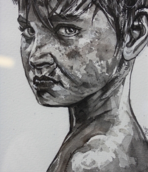 Garçon passablement énervé 16X22 2021