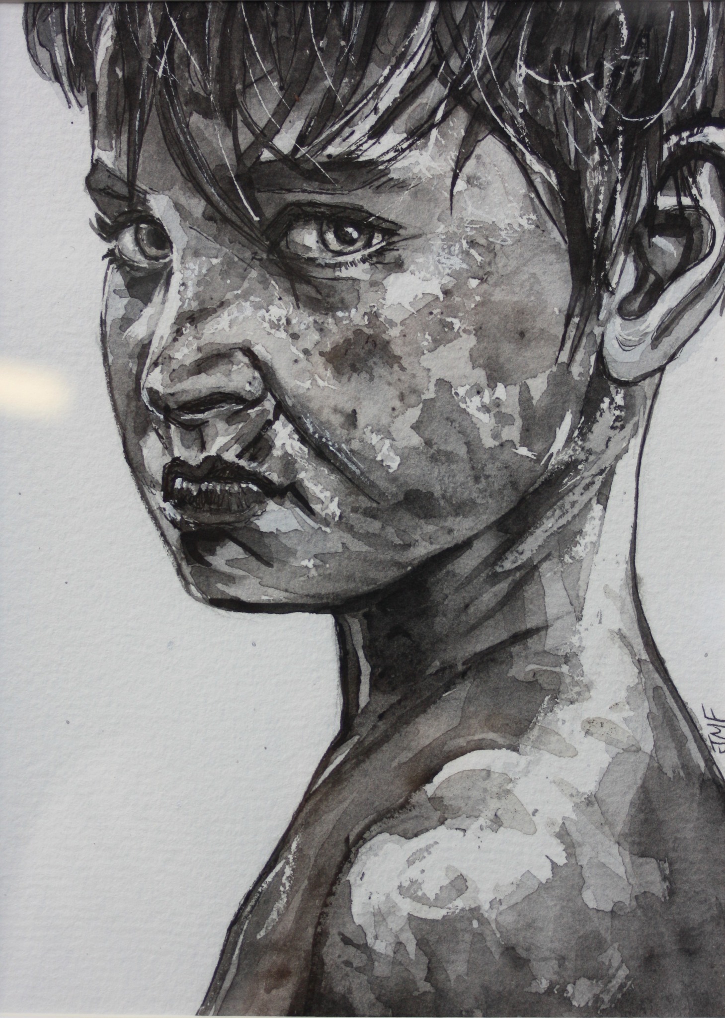 Garçon passablement énervé 16X22 2021