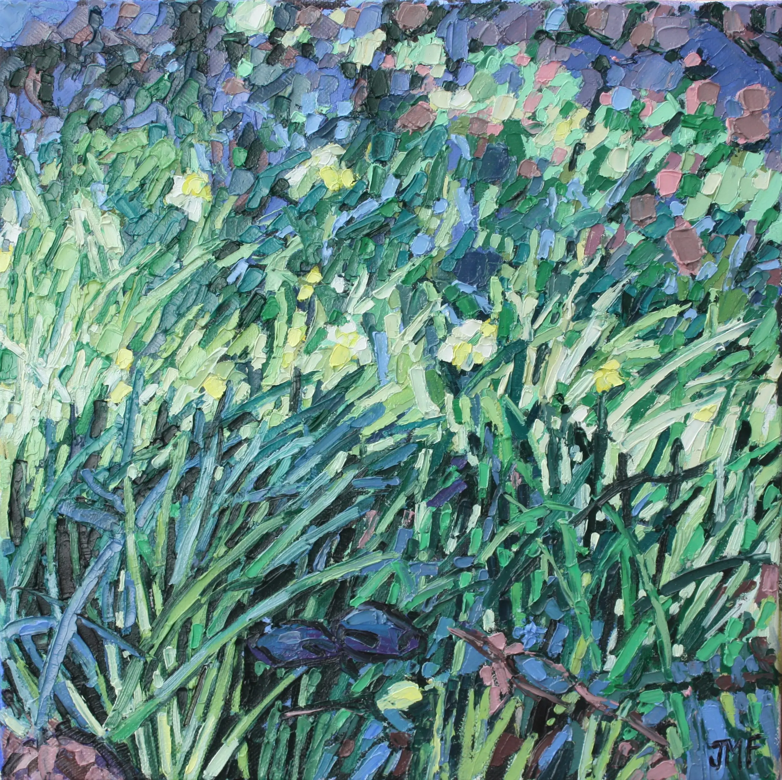 SOUS BOIS ET JONQUILLES - 30X30 - (2025)