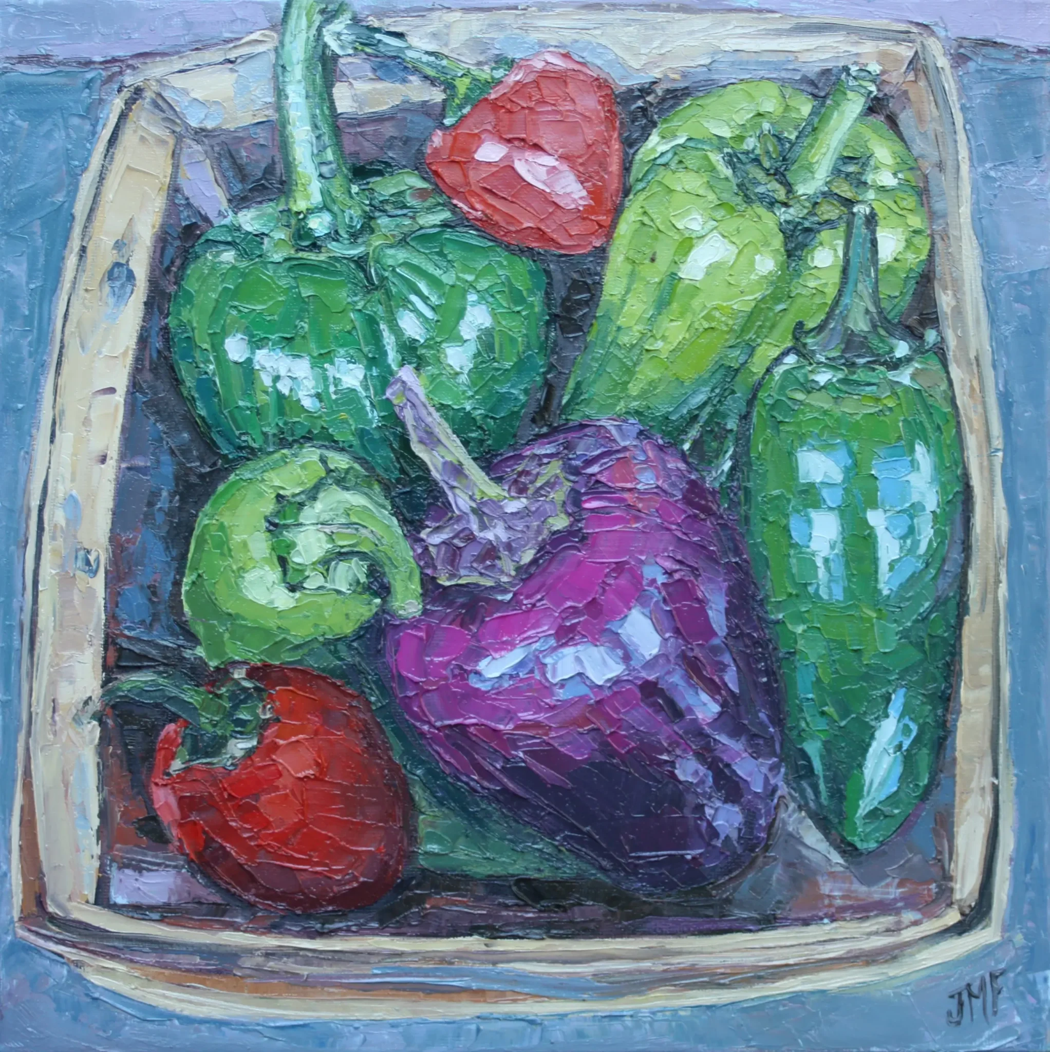 LE TEMPS DES POIVRONS - 30X30 - 2025