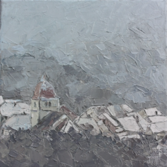 GROS TEMPS SUR HUANNE - 20X20 - 2025