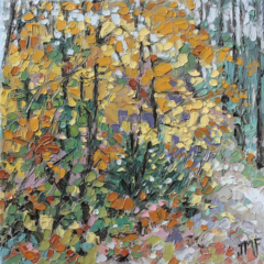 L'HEURE OCRE JAUNE - 20X20 - 2025