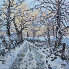 LA ROUTE ENNEIGÉE - 20X20 - 2025