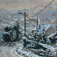 NEIGE À BAUME LES DAMES - 20X20 - 2025