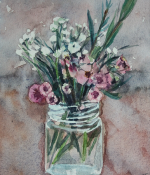 Bouquet d'œillets - 18X13 - 2025
